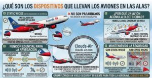 los dispositivos que llevan los aviones en las alas