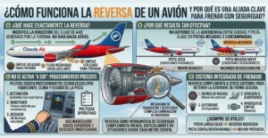 ¿Cómo funciona la reversa de un avión y por qué es una aliada clave para frenar con seguridad