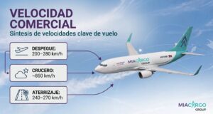 ¿A qué velocidad vuela un avión comercial de pasajeros?