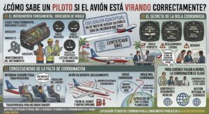 ¿Cómo sabe un piloto si el avión está virando correctamente