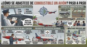 ¿Cómo se abastece de combustible un avión