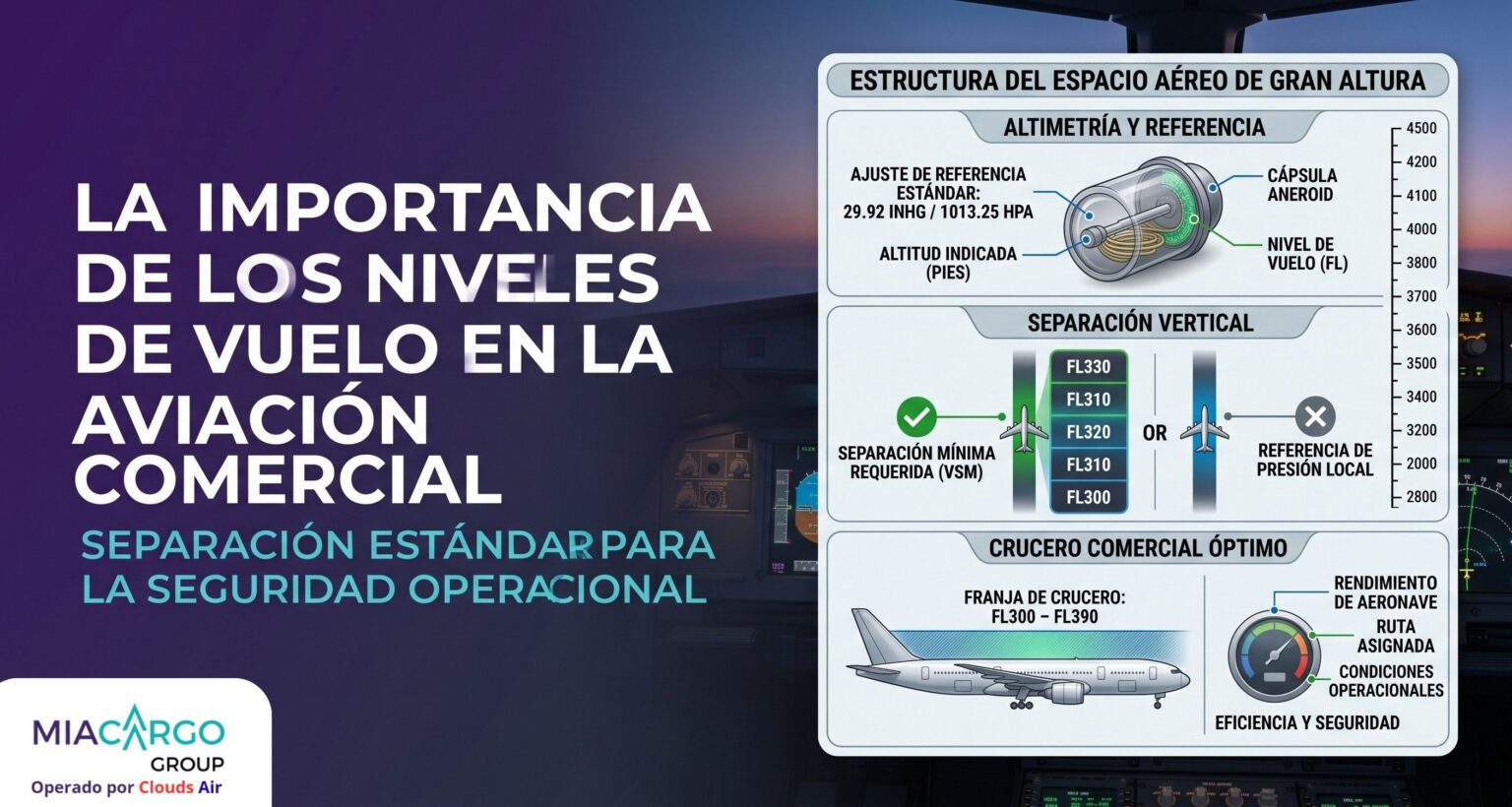 La importancia de los niveles de vuelo en la aviación comercial (1)