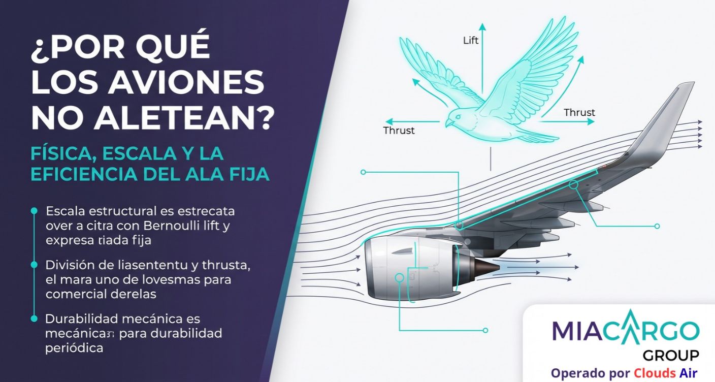 ¿Por qué los aviones no aletean como las aves para volar_