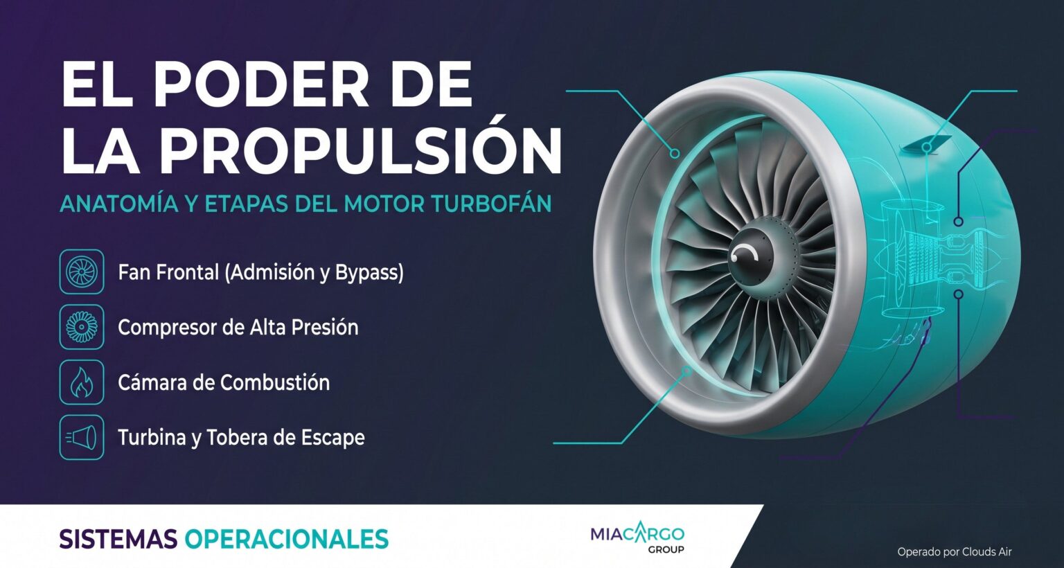 ¿Qué es y cómo funciona una turbina de avión