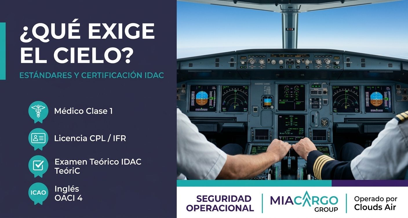 ¿Qué requisitos debe cumplir el piloto de un avión