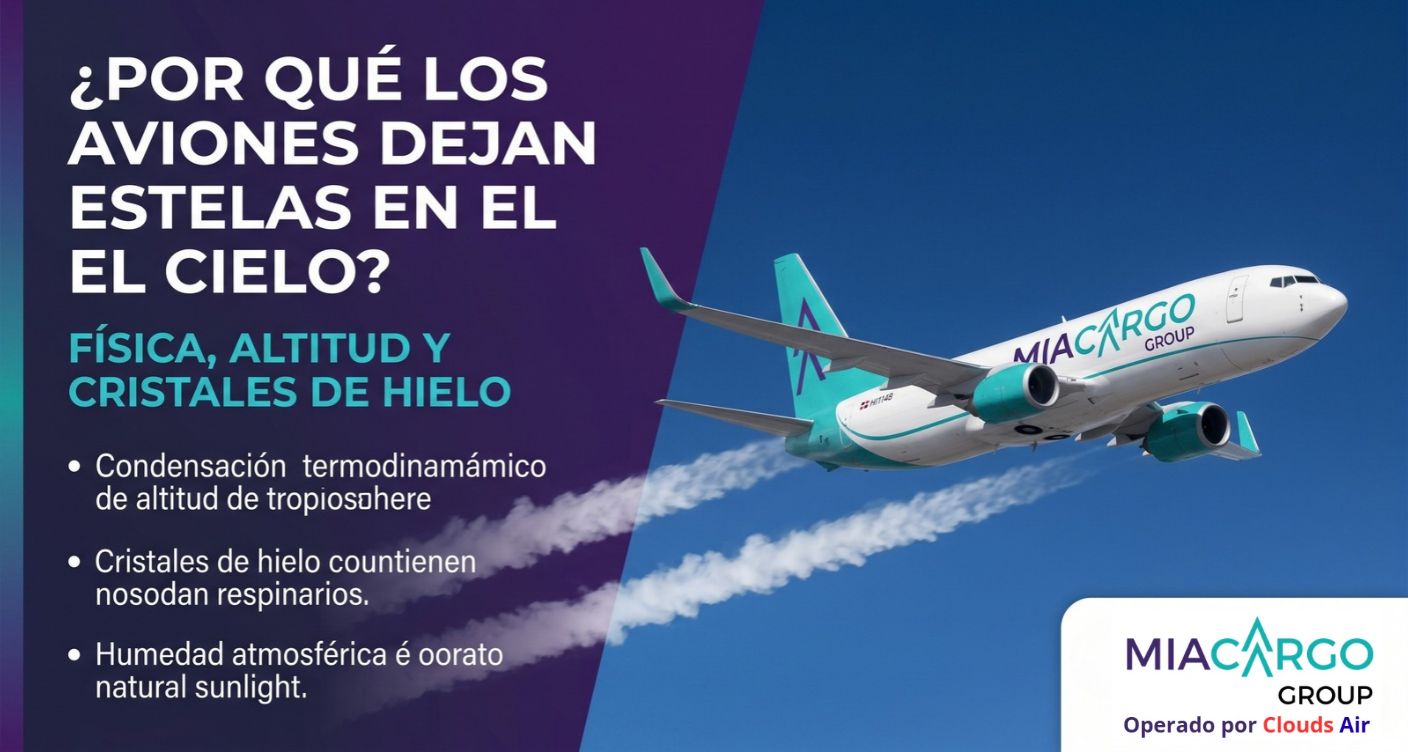 ¿Por qué los aviones dejan estelas blancas en el cielo?