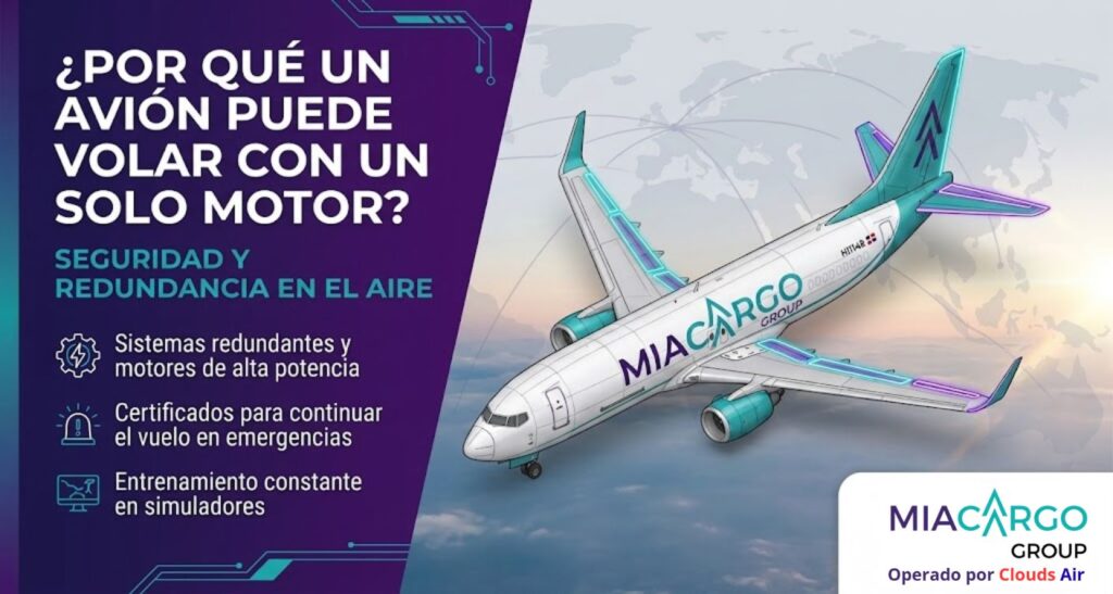 ¿Por qué un avión puede volar con un solo motor_