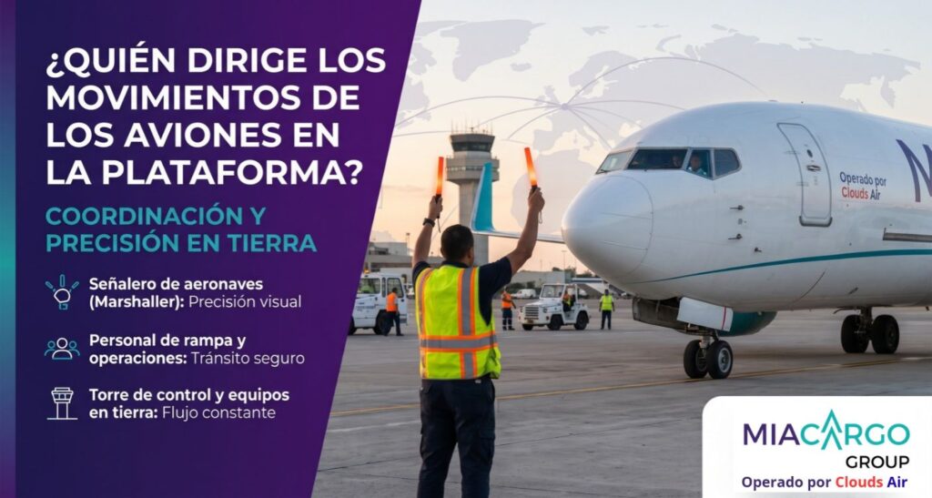 ¿Quién dirige los movimientos de los aviones en la plataforma_