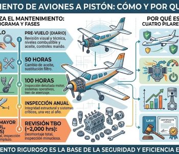 Mantenimiento de un avion a piston