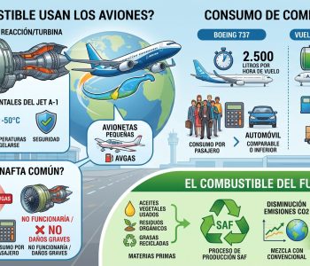 Qué combustible usan los aviones y por qué no pueden cargar nafta común