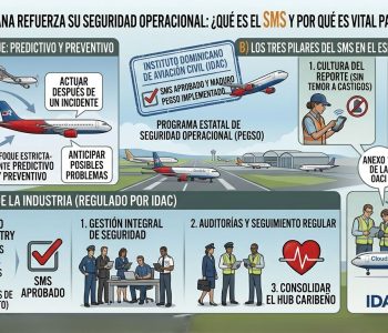 República Dominicana refuerza su Seguridad Operacional ¿Qué es el SMS y por qué es vital para el sector aéreo