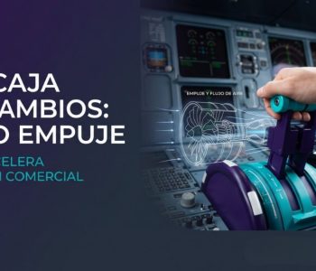 Un avión ¿tiene caja de cambio o de velocidades para acelerar o desacelerar?