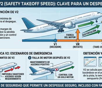Velocidad V2 clave para un despegue seguro