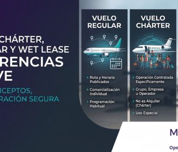 Vuelo chárter, vuelo regular y wet lease ¿cuál es la diferencia