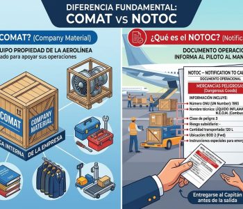¿Cuál es la diferencia entre el NOTOC y el COMAT
