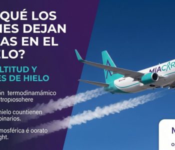 ¿Por qué los aviones dejan estelas blancas en el cielo?