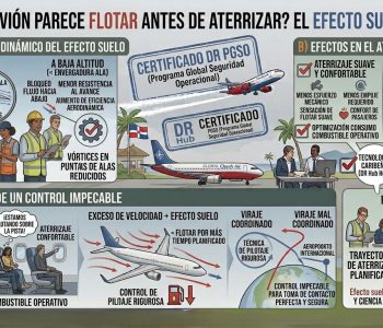 ¿Por qué un avión parece flotar antes de aterrizar