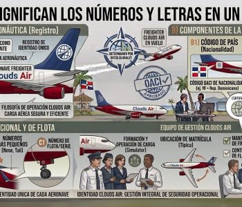 ¿Qué significan los números pintados en un avión